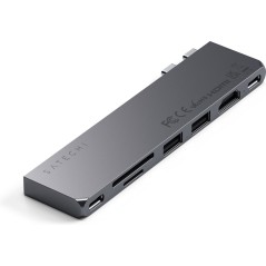 Satechi Pro Hub Slim USB-C x 2 Docking Station - Elevate Your Productivity with Versatile Connectivity and Sleek Design